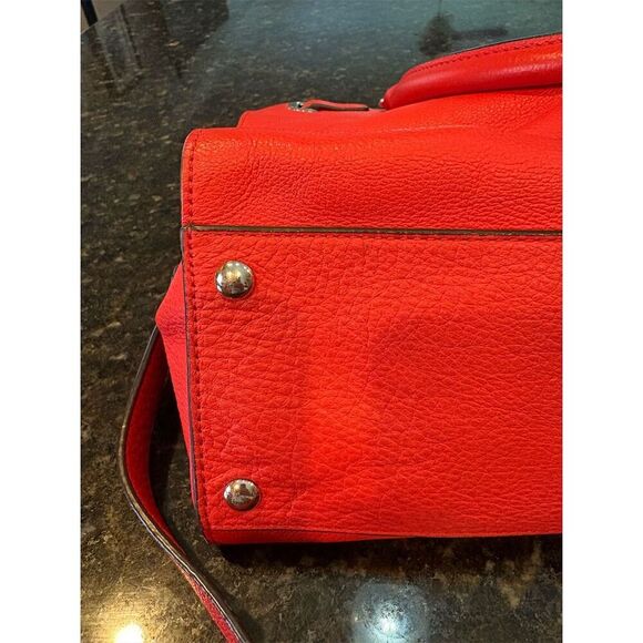 Michael Kors Large Hamilton Satchel Mandarin Orange Gold Hardware Bag - Picture 10 of 10